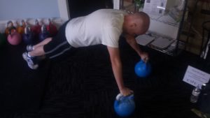 kettlebell pushup